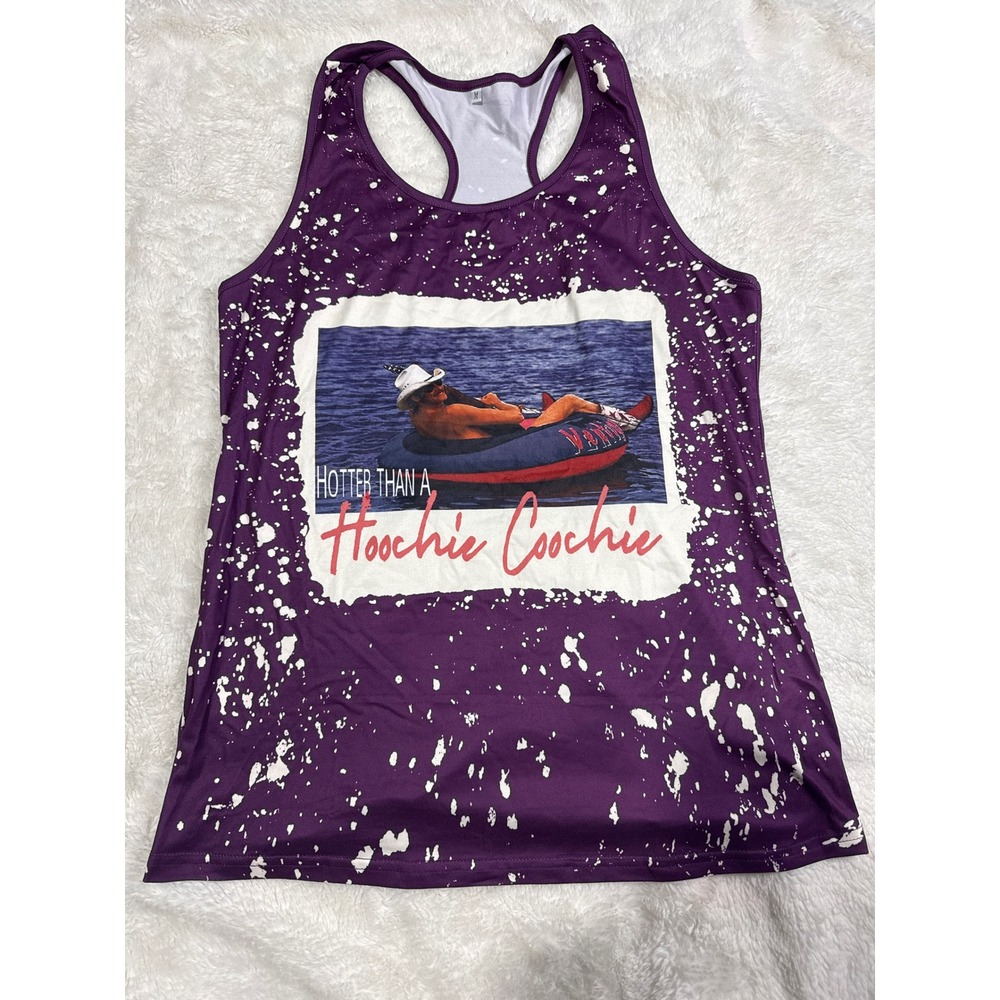 Purple Graphic Racerback Tank